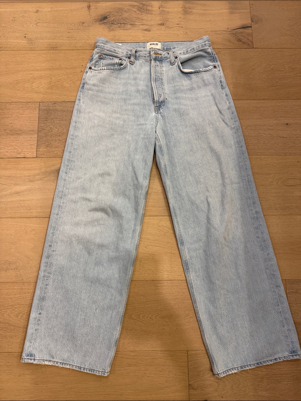 Agolde low slang baggy jeans in fragment - Picture 5 of 7